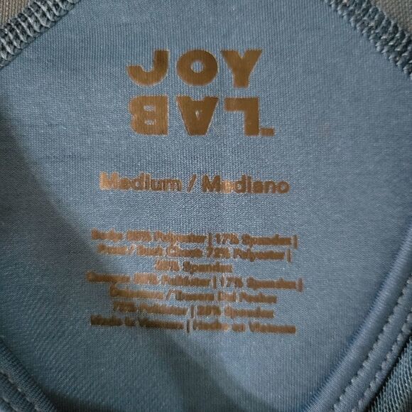 JoyLab Women's Blue Workout Tank Top with Mesh - Picture 4 of 12